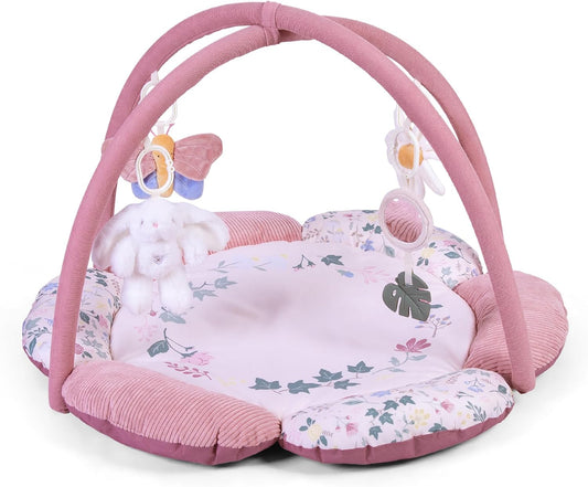 Red Kite Play Gym - Padded Play Gym with Hanging Toys (Rose & Ivy)