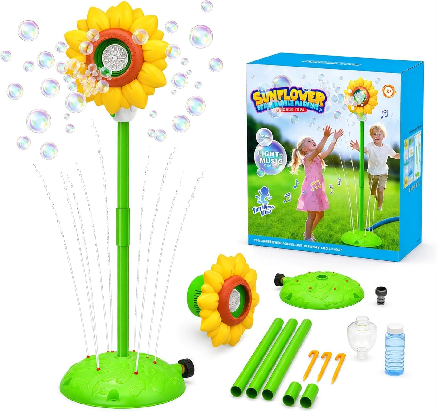 2-in-1 Water Sprinkler Toys for Kids
