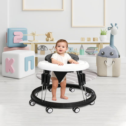 Alivio Foldable Baby Walker with 9-Level Height Adjustment