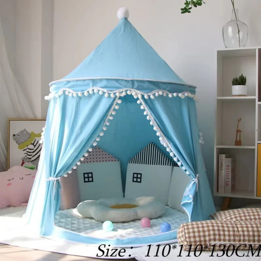 DreamHaven Canvas Play Teepee | Kids Indoor Tent & Reading Nook