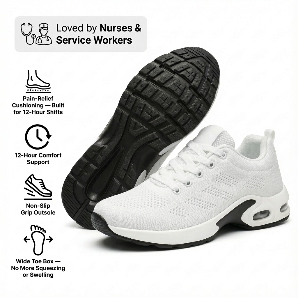 Orthora Pro — 12-Hour Shift Shoes for All-Day Foot, Knee & Back Pain Relief