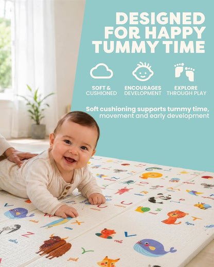 kidoola Reversible Large Baby Play Mat