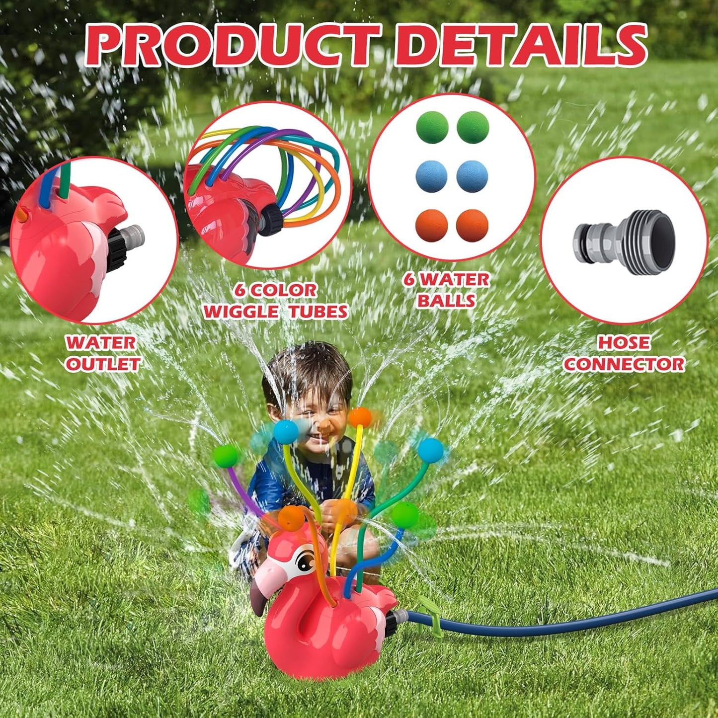 2-in-1 Water Sprinkler Toys for Kids