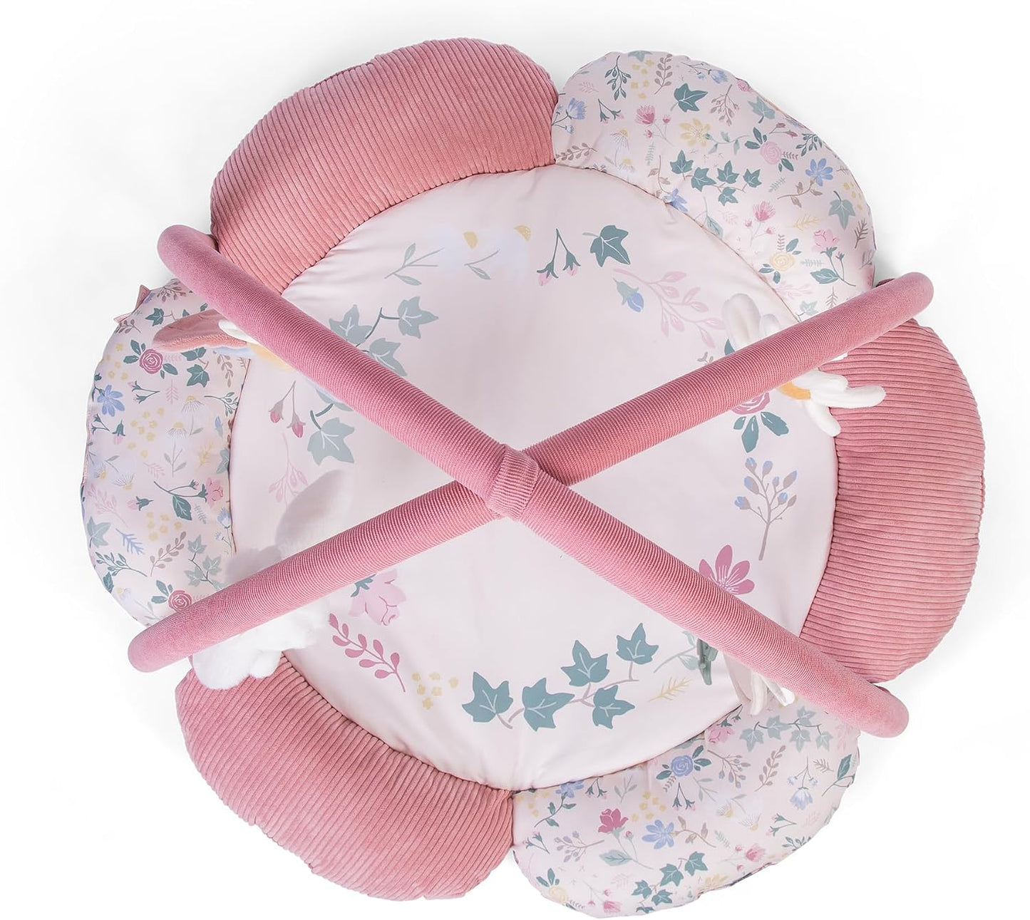 Red Kite Play Gym - Padded Play Gym with Hanging Toys (Rose & Ivy)