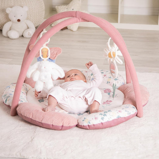 Red Kite Play Gym - Padded Play Gym with Hanging Toys (Rose & Ivy)