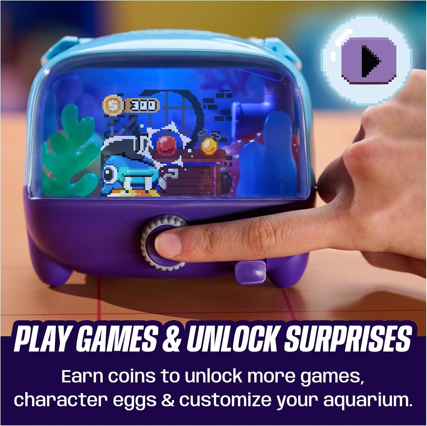 Aquarium Interactive Fish Tank Toy & Digital Pet