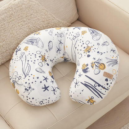 Tutti Bambini Breastfeeding Pillow | Bean-Filled Bamboo Cotton Maternity Pillow, Supportive & Ergonomic Design, Hands-Free Feeding, 55x42cm | Our Planet
