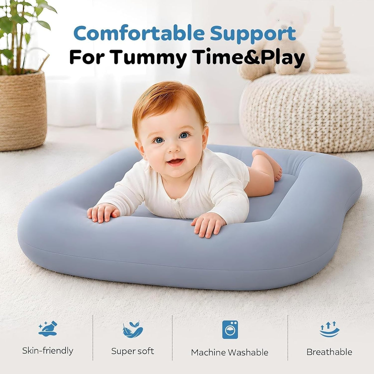 Baby Lounger for Newborn | Portable Support Pillow