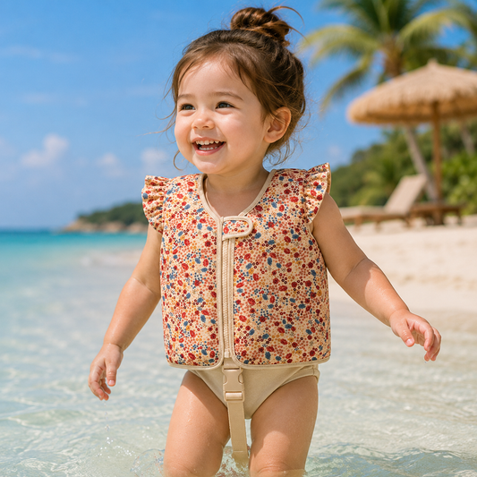 Children's Adjustable Life Jacket Swim Aid Vest