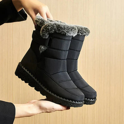 Womens Waterproof Winter Snow Boots - Cozy Plush Lined