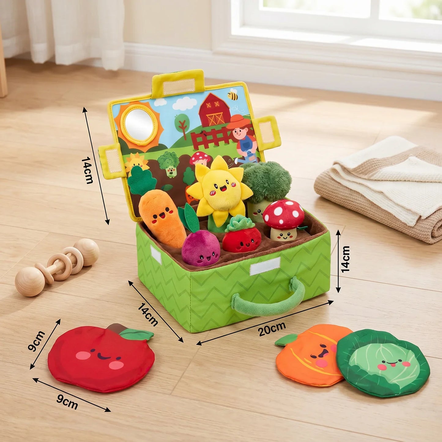 Montessori Baby Sensory Toy Set – Soft Plush Learning Kit