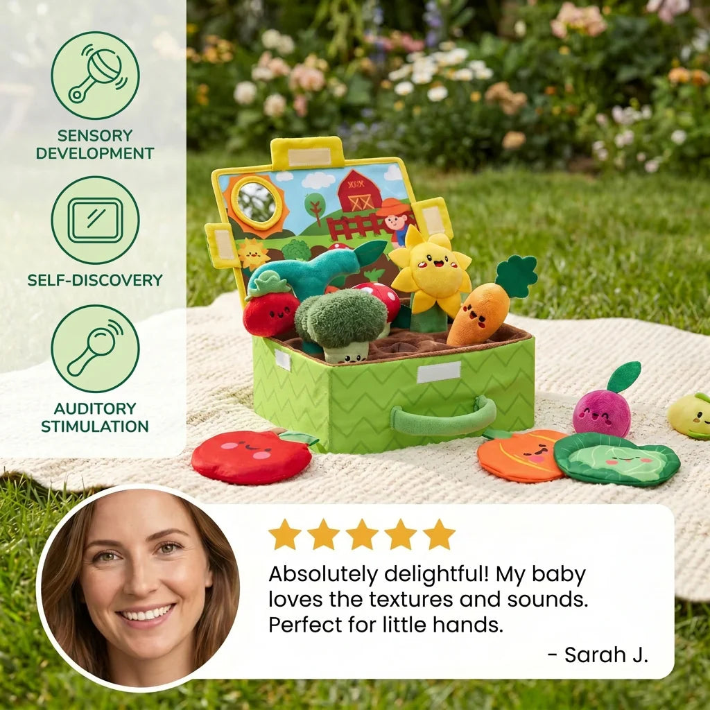 Montessori Baby Sensory Toy Set – Soft Plush Learning Kit
