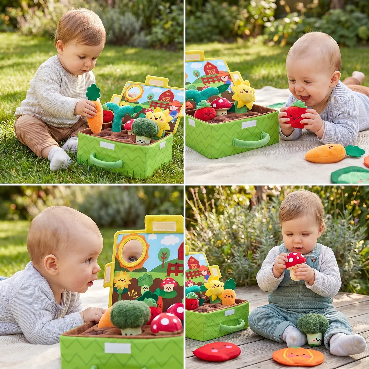 Montessori Baby Sensory Toy Set – Soft Plush Learning Kit