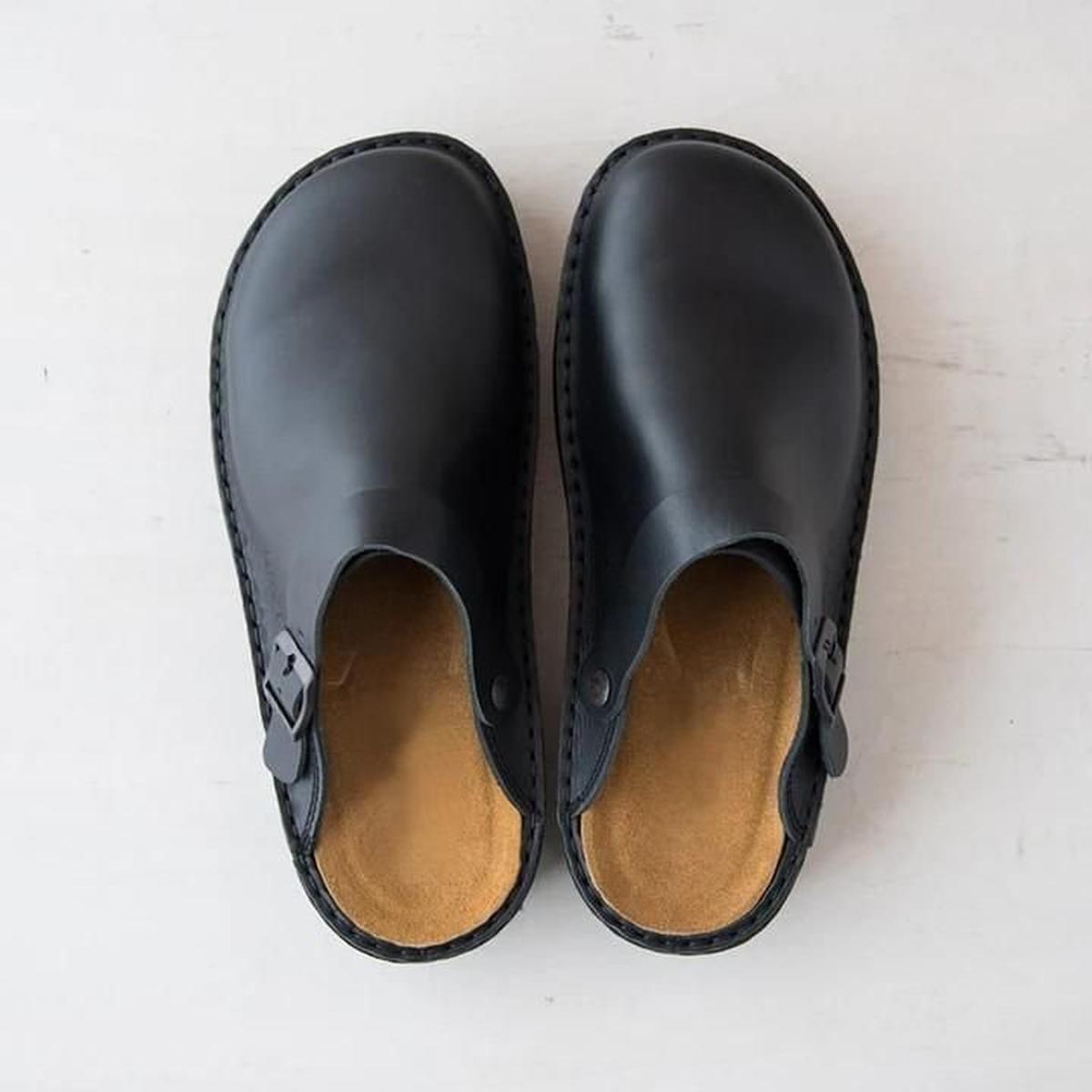 Orthopaedic Leather Slippers With Arch Support And Cushioned Insoles