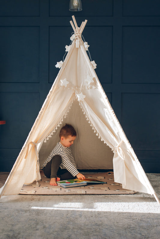 Kids Teepee Play Tent 100% Cotton