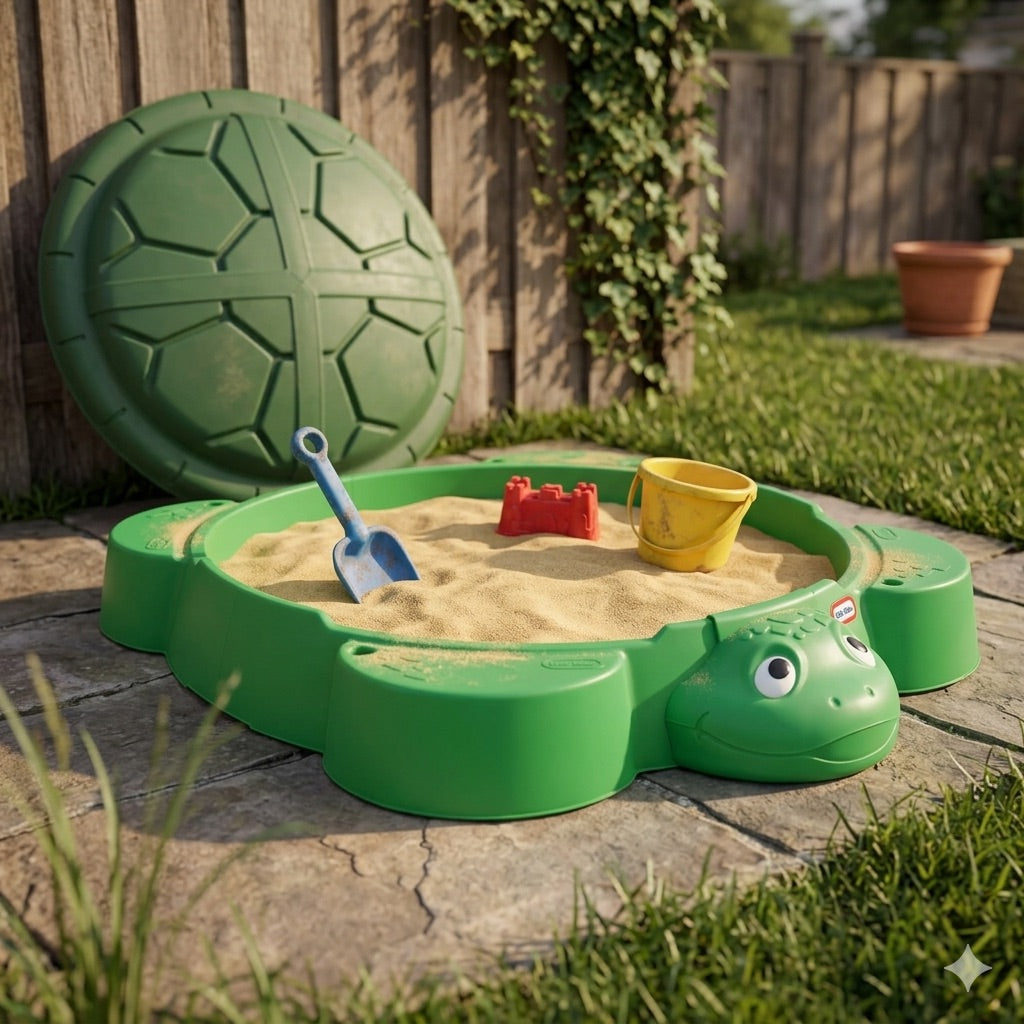 Turtle Sandbox, for Boys and Girls Ages 1-6 Years