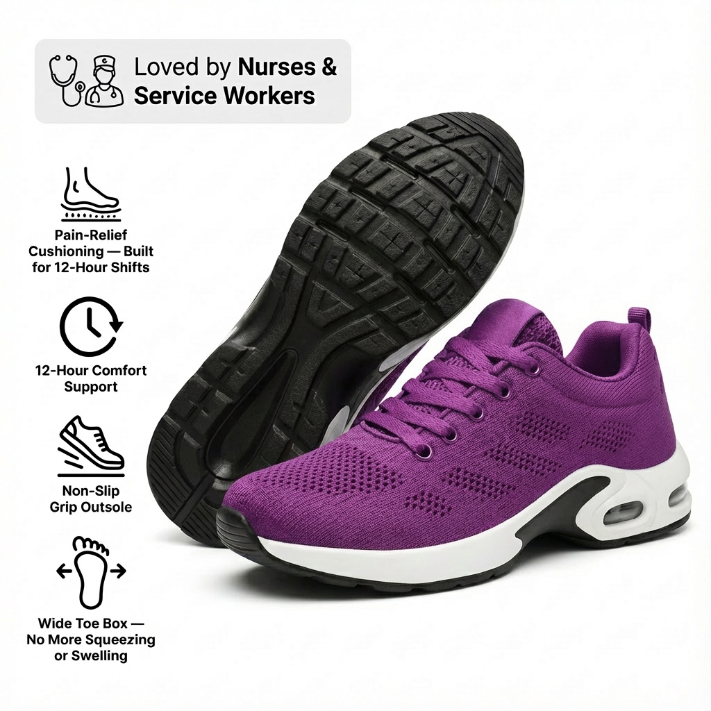 Orthora Pro — 12-Hour Shift Shoes for All-Day Foot, Knee & Back Pain Relief