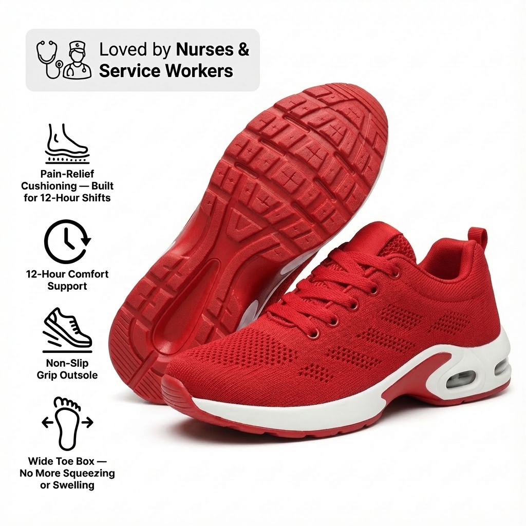 Orthora Pro — 12-Hour Shift Shoes for All-Day Foot, Knee & Back Pain Relief