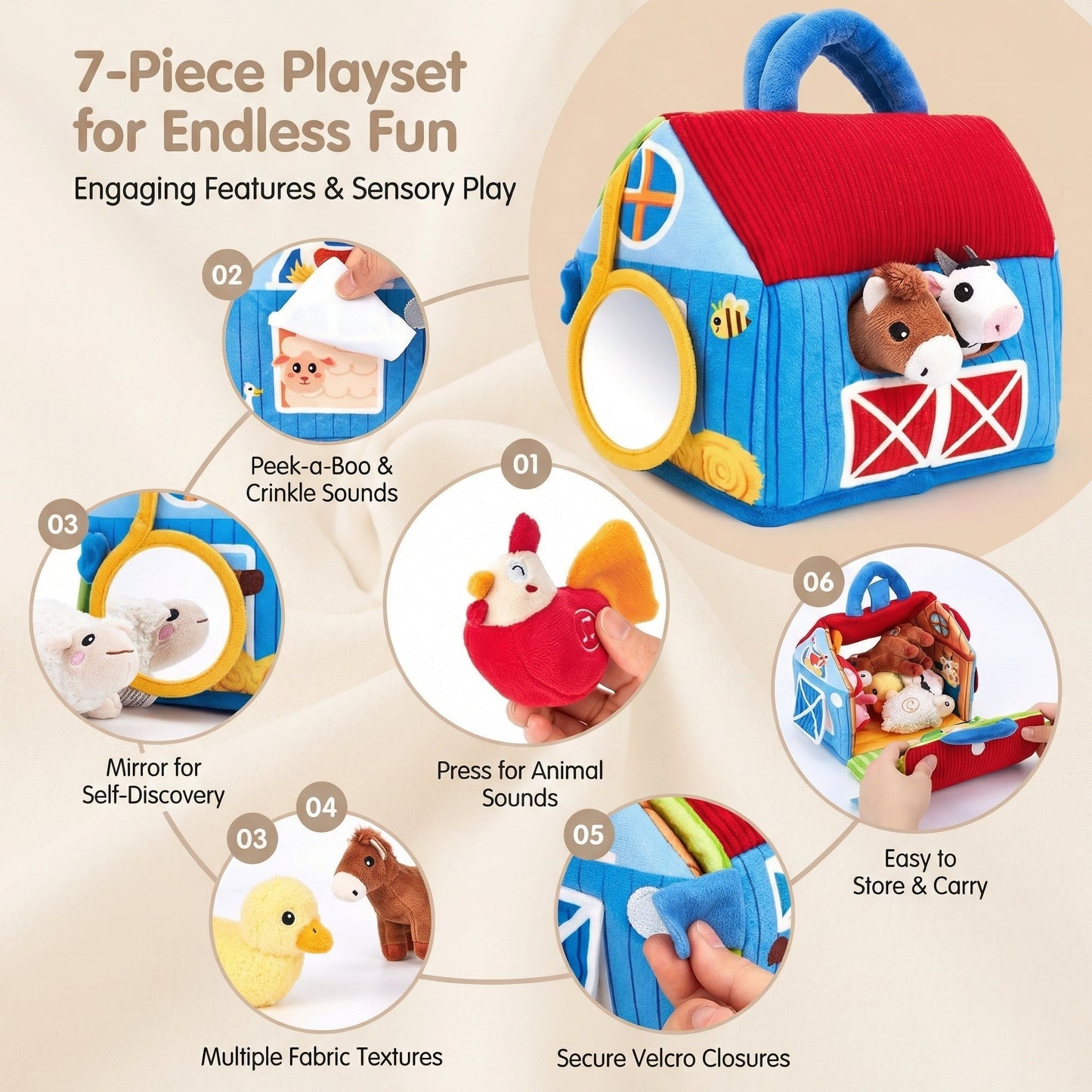 FarmSounds | Plush Farm Animal Toys