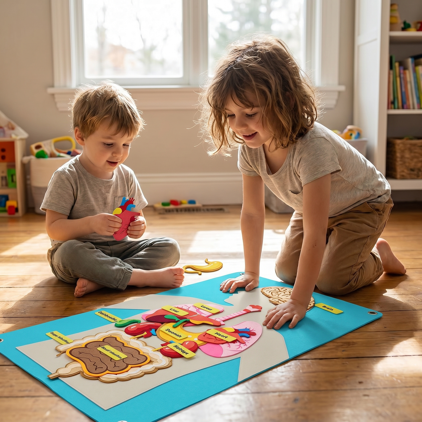 Human Body Felt Board Educational Toy