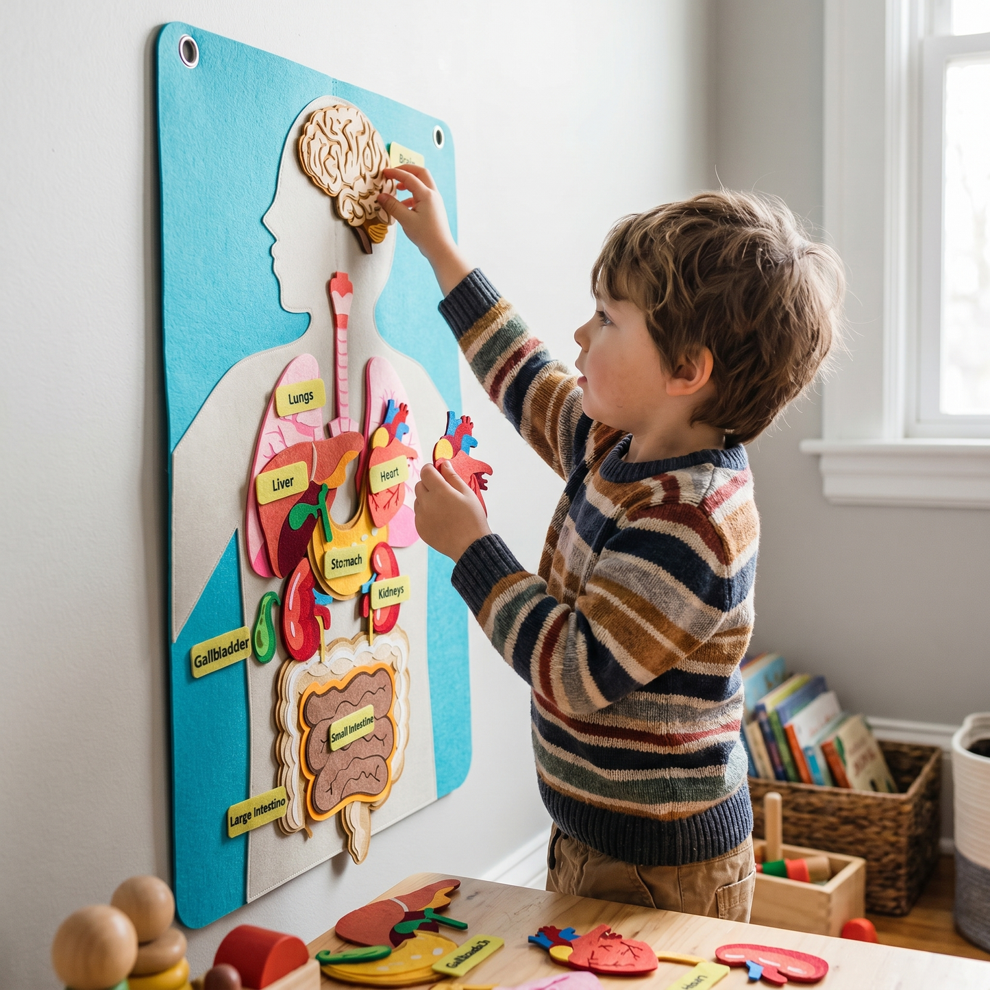 Human Body Felt Board Educational Toy