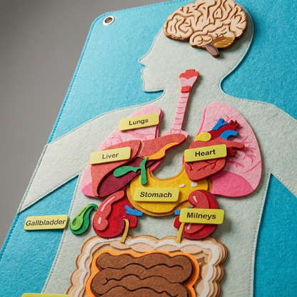 Human Body Felt Board Educational Toy