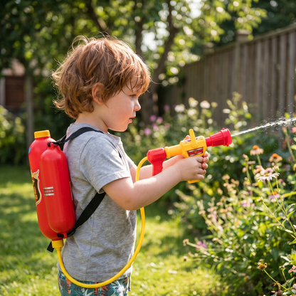 Firefighter Water Backpack Blaster for Kids