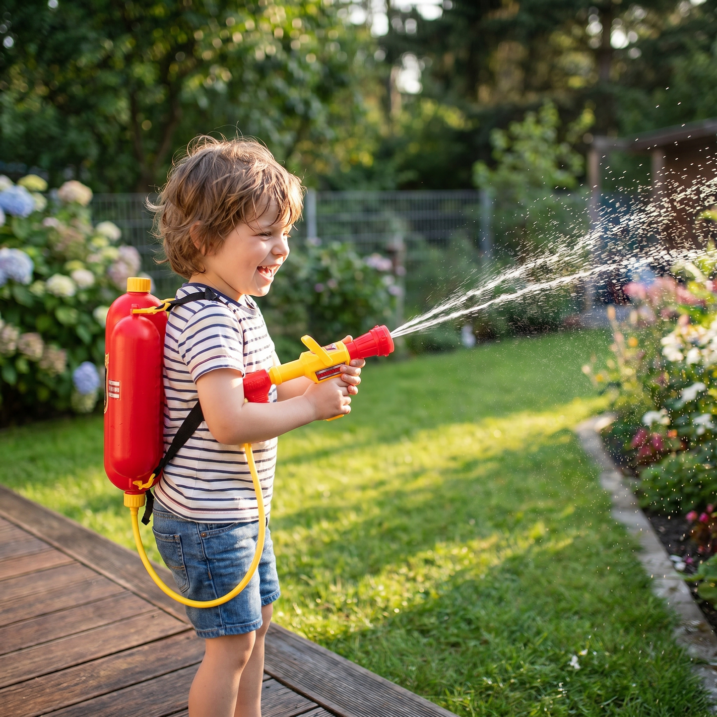 Firefighter Water Backpack Blaster for Kids