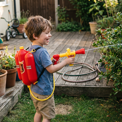 Firefighter Water Backpack Blaster for Kids