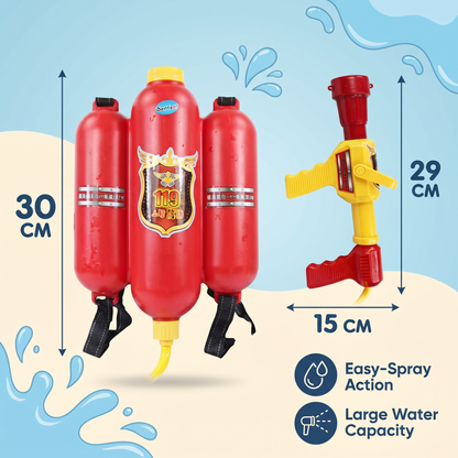 Firefighter Water Backpack Blaster for Kids