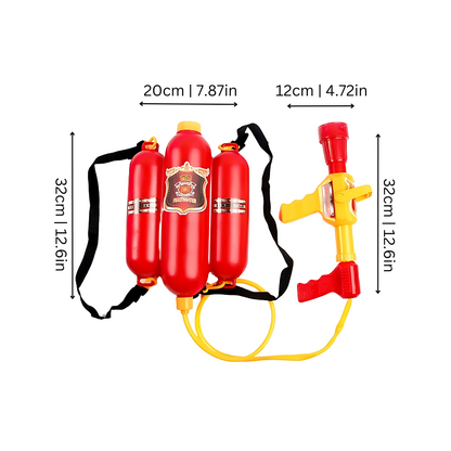 AquaVenture Firefighter Water Backpack Blaster for Kids