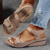 Beige Espadrille Wedge Sandals  Summer Comfort